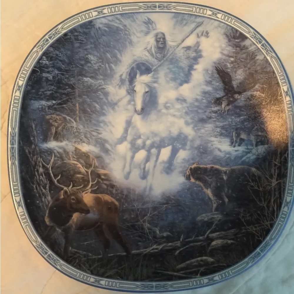 BRADFORD EXCHANGE "SNOW RIVER" Limited Collectible Plate No. 58319D